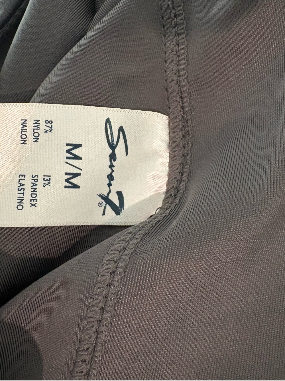 Seven7 Charcoal Gray High-Rise Leggings with Wide Waistband - Picture 5 of 5
